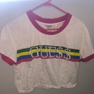 Medium Guess x A$AP Rocky crop T-shirt!